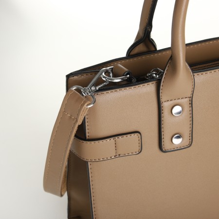 Bag Women's Tout, on a zipper, sandy color-4