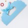 Gift box-package, packaging with a cut handle, "Summer Flowers", 14 x 6 x 21 cm