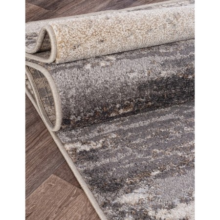 Rectangular carpet Merinos Ibiza, size 80x150 cm, color Beige-Gray-2