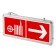 Emergency lamp ERA SSA-101-0-20 without text, SSA-1, 358x145x23 mm, IP20, LED, 3W, 40LM, Silver Color