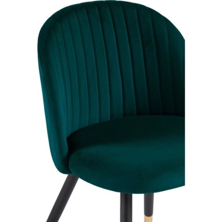GABI Metal/velor, black/green 50x52x79 cm chair-4