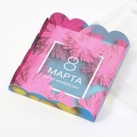 Box for cookies "Feast of Spring", 15 x 15 x 3 cm-2