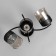 Galion chandelier 3he27 40W black and gold 55x26 cm