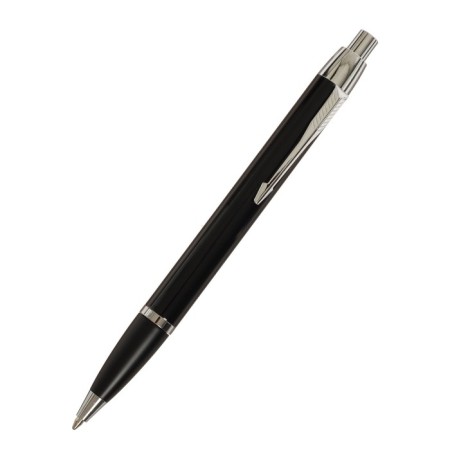 Gift handles, 2 pieces, in the leatherette case (feathers and ball), PB IM, black/silver-1