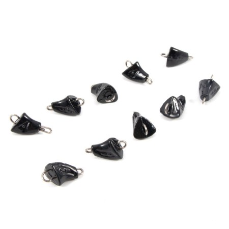 Cargo bullet-exentric painted pissy Yaman 10 pcs., 4 g, black-3