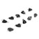 Cargo bullet-exentric painted pissy Yaman 10 pcs., 4 g, black