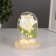Nightlight "Rose" LED 3HAAA White 9.5x9.5x14cm