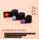 A set of adjustable elastic bands, on a button, 3 pcs, 18 mm, 25/31/43 cm, color mix