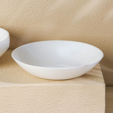 A set of soup plates Luminarc diwali, 700 ml, d = 20 cm, glass ceramic, 6 pcs, white color-1