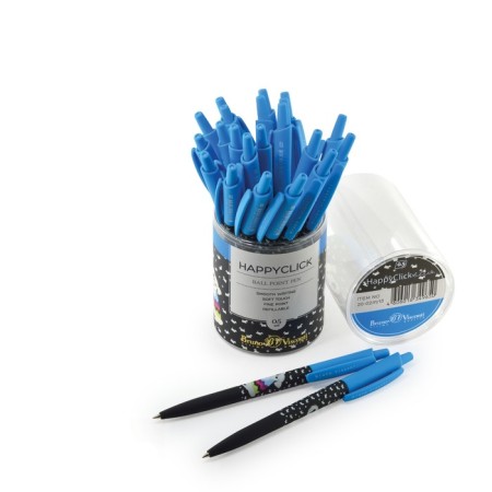 Automatic ball handle, happyclick "puppy", node 0.5 mm, blue rod