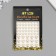 Sticker of plastic rhinestones "Half -dash of different sizes" white 9.5x11 cm