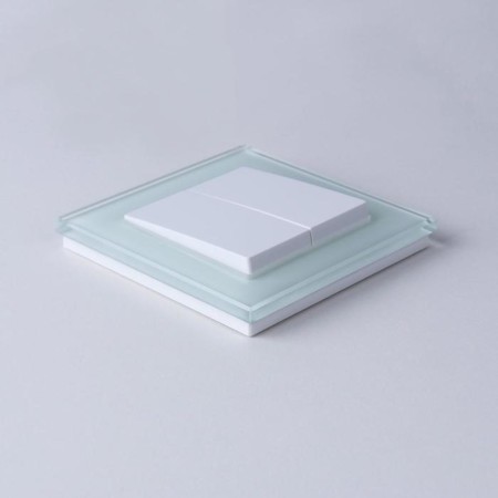 Two-clavy switch WL01-SW-2G, white color-6