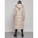Coat insulated winter female, size 44, beige color