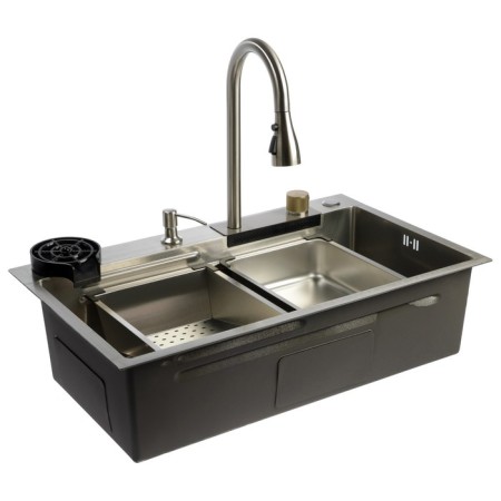 Zein M01, S = 3.0 and 0.7 mm, mixer, basket, cutting board, siphon, satin-15