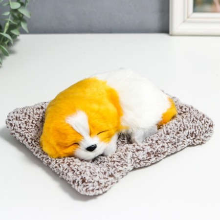 Fluffy "Dog on the pillow" 7x18x15 cm-1
