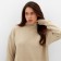 Women's sweater mist beige, p. L (48-50)
