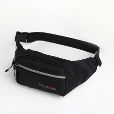 Board belt on lightning, 2 external pockets, black color