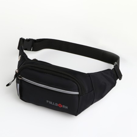 Board belt on lightning, 2 external pockets, black color