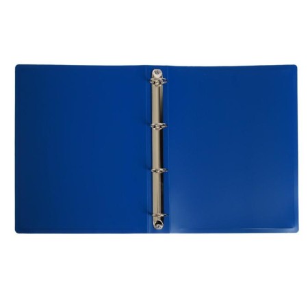 Folder on 4 rings A4, Calligrata "Panorama", 40 mm, 700 μm, facial pocket, blue, mix-3