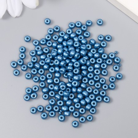 Glass beads 6/0 "midnight-blue" 15 g-1