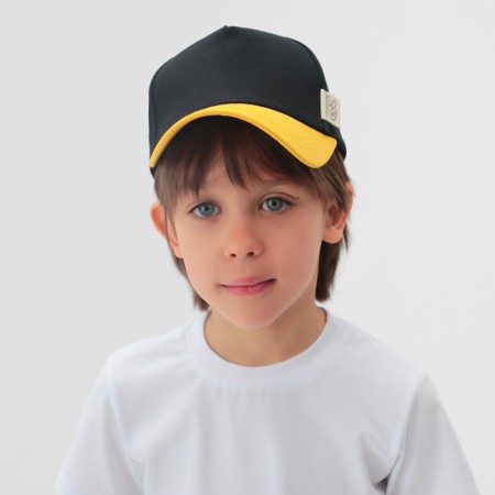 Children's cap KAFTAN R.52-54 black/yellow-1