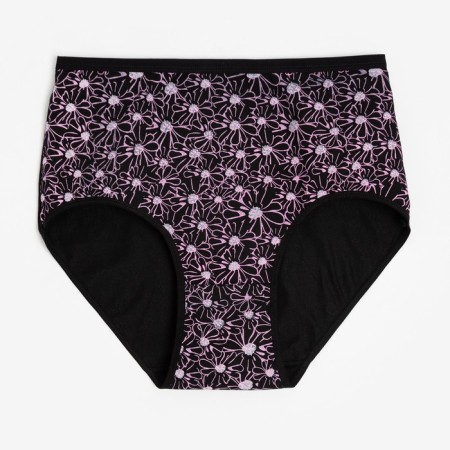 Panties female slips, black color, size 54-56