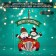 Decorative decoration (suspension) "Santa Claus and a snowman on a car" 40x34 cm