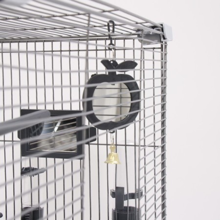 Birds Cell "Piggers" No. 100, collapsible, 42 x 30 x 37cm (staff.) Gray-5