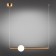 Suspended lamp Zhozefin LED 3000K 12W