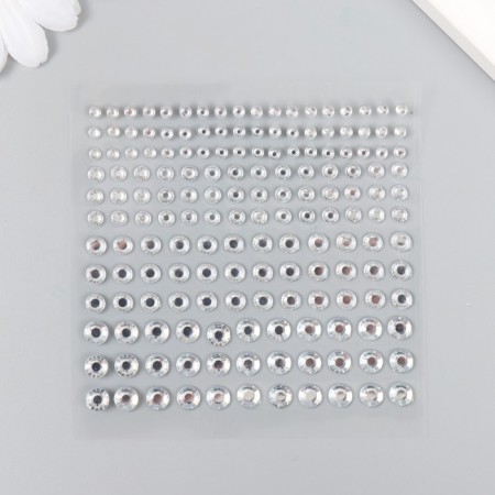 Stick plastic rhinestones "different diameter" 10.5x16 cm-1