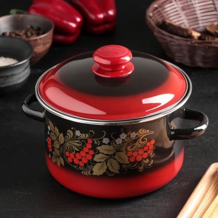 Poster "Ryabinushka", 3 l, enameled cover, induction, drawing mix