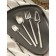 A set of cutlery of stainless steel Magistro Wave, 4 objects, silver color