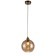 Suspended Indigo lamp, 11003/1p cognac. 1x40W, E14, 200x200x255/1771 mm, cognac color