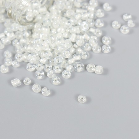 8/0 beads in the bottle "Transferic" glows under UV blue 20 g 6x2x2 cm-2