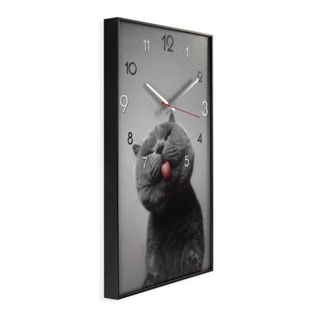 Carty clock is wall-mounted, interior "cat", 57 x 35 x 4 cm, silent-3