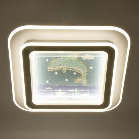 Luer with Delphus "Dolphin" LED 160W White 49x49x7.5 cm Bayerlux-2