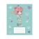 Notebook 12 sheets in the "Anime 013" line, cover shaking cardboard, VD-LK, block No. 2 (gray sheets), mix