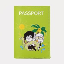 Cover for passport, green color