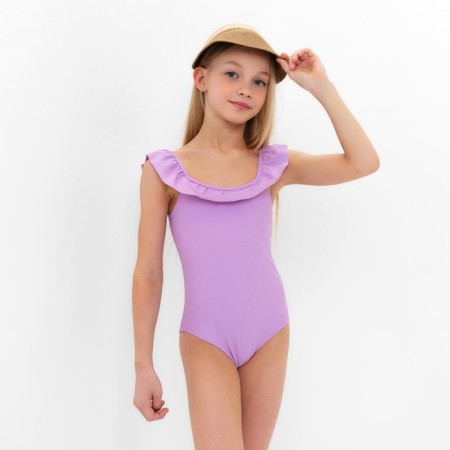 Swimsuit Squeege children's minku lilac color, height 134-140-5