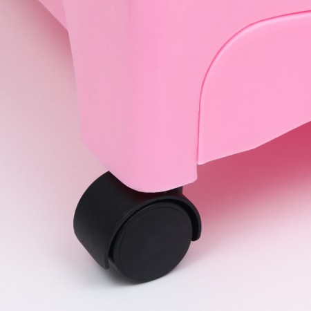 A cage for rodents with wheels and a retractable pallet, 49 x 33 x 37 cm, pink-5