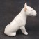 Porcelain figurine "Bulterier Black Eye", 10 cm, copyright painting