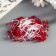 Stamens for artificial flowers "droplets of burgundy" (set 130 pcs) length 6 cm