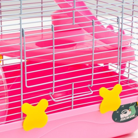 The cage for rodents "Pigzon", 31 x 24 x 46 cm, pink-4