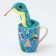Set of "magic moments" soft toy in a mug, snake