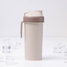 A bottle for cold drinks with a loop, 400 ml, the color is lightweight