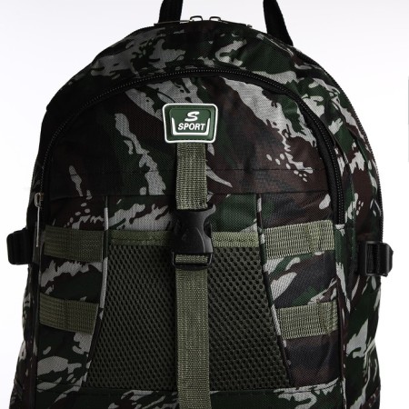 A thyroid backpack with an increase in 65l, 5 external pockets, khaki color-4