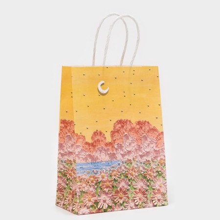 Crafts, beige package, "Flower Field" 21 x 15 x 8 cm-1