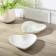 A set of ceramic "hearts", 2 items, 13 × 12.5 cm, white color