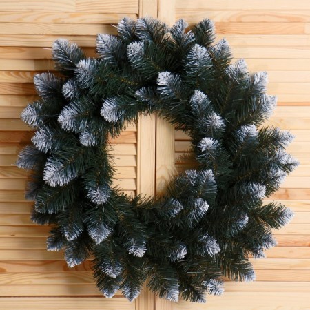 Wreath "Interior" snow -white 45 cm