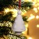 Christmas tree decoration for painting "Christmas tree with a garland" with a suspension, brush
